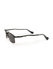 Kuboraum H57 black rectangular glasses with gray lenses price