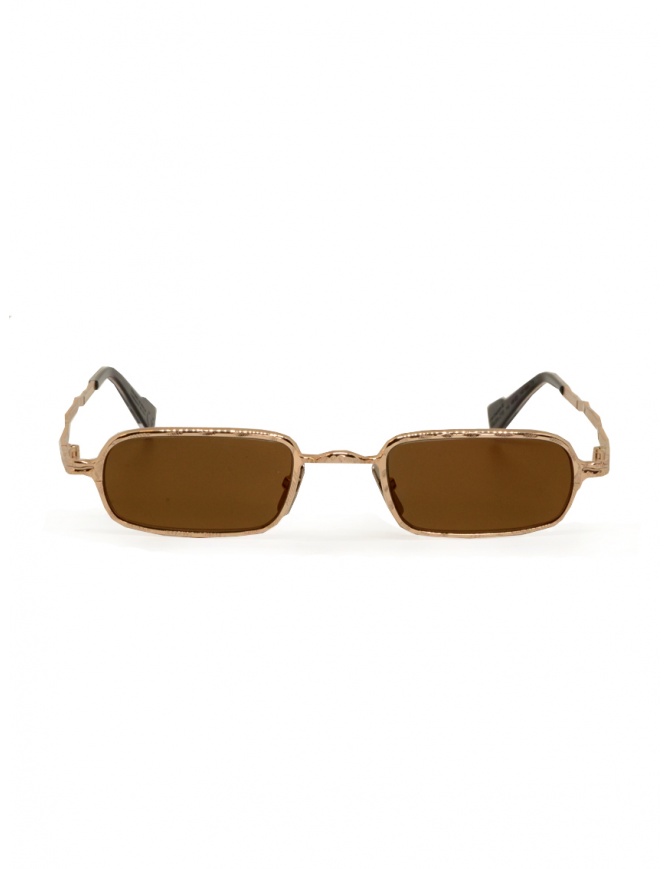 Kuboraum Z18 occhiali rettangolari dorati lenti bronzo Z18 48-22 PG bronzegold occhiali online shopping