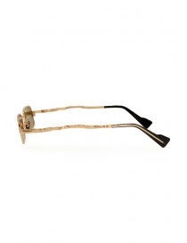 Kuboraum Z18 golden rectangular glasses with bronze lenses price