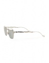Kuboraum H71 glasses in silver metal with mirrored lenses shop online glasses