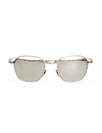 Occhiali online: Kuboraum H71 occhiali in metallo silver con lenti a specchio