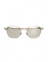 Kuboraum H71 glasses in silver metal with mirrored lenses buy online H71 48-20 SI silver