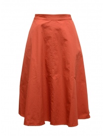 Cellar Door Ambra A-line skirt in orange ripstop cotton AMBRA NF066 22 SUMMER FIG