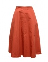 Cellar Door Ambra A-line skirt in orange ripstop cotton buy online AMBRA NF066 22 SUMMER FIG