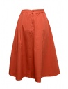 Cellar Door Ambra A-line skirt in orange ripstop cotton AMBRA NF066 22 SUMMER FIG price