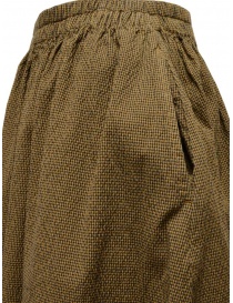 Cellar Door Greta brown checkered seersucker skirt buy online