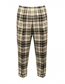Cellar Door Alfred black and white checked cropped pants ALFRED P LQ270 201 BURRO/NERO order online
