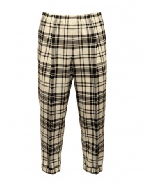 Cellar Door Alfred black and white checked cropped pants ALFRED P LQ270 201 BURRO/NERO