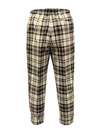 Cellar Door Alfred black and white checked cropped pants buy online