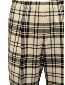 Cellar Door Alfred black and white checked cropped pants price