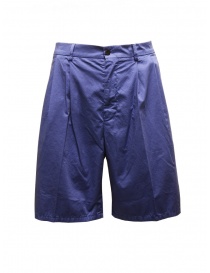 Cellar Door Lenny blue cotton bermuda shorts LENNY NF308 68 BEACON BLUE order online