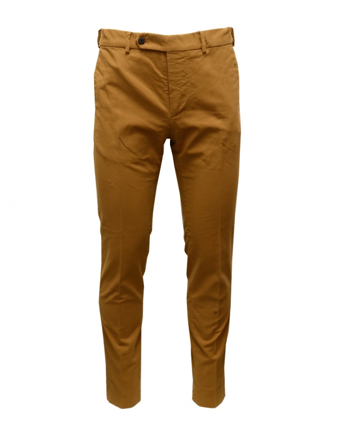 Cellar Door Paloma slim fit brown trousers PALOMA PF457 26 CARAMEL CAFE' mens trousers online shopping
