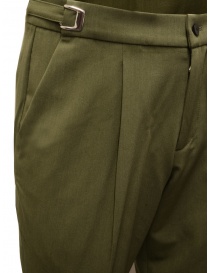 Cellar Door Leo T olive green cropped pants with buckles buy online