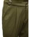 Cellar Door Leo T olive green cropped pants with buckles shop online mens trousers