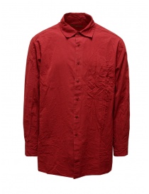 Mens shirts online: Casey Casey red oversized shirt