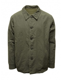 Mens suit jackets online: Casey Casey khaki green reversible shirt jacket