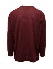 Casey Casey pullover in lana rosso borgogna da uomo prezzo