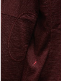 Casey Casey pullover in lana rosso borgogna da uomo