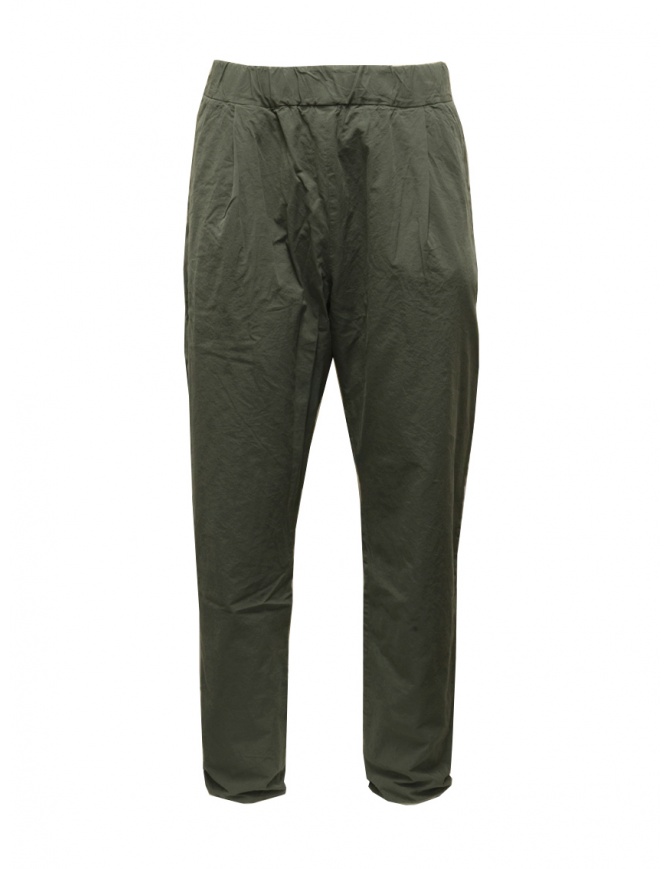 Casey Casey Verger pantaloni reversibili verde cachi 19HP168 KAKI LICHEN pantaloni uomo online shopping