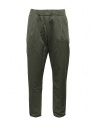 Casey Casey Verger pantaloni reversibili verde cachi acquista online 19HP168 KAKI LICHEN