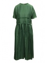 Sara Lanzi abito lungo misto seta verde acquista online SL A04 GREEN