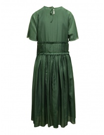 Sara Lanzi green silk blend long dress buy online