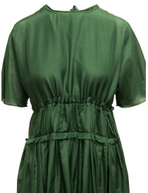 Sara Lanzi green silk blend long dress price