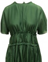 Sara Lanzi green silk blend long dress SL A04 GREEN price