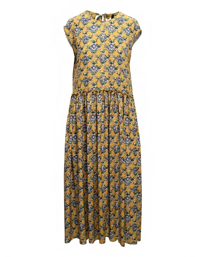 Sara Lanzi long floral silk dress SL A03 womens dresses online shopping