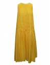 Sara Lanzi abito lungo plissettato giallo acquista online SL A2 BIS YELLOW