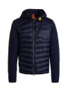 Parajumpers Nolan blu con cappuccio e maniche in tessuto acquista online PMHYBWU02 NOLAN NAVY 562