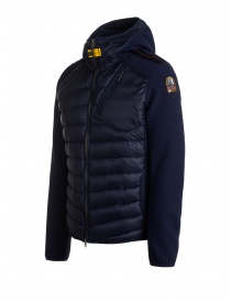 Parajumpers Nolan blu con cappuccio e maniche in tessuto