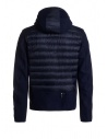 Parajumpers Nolan blue hooded down jacket with fabric sleeves PMHYBWU02 NOLAN NAVY 562 price