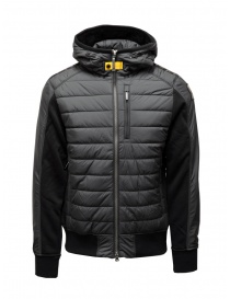 Parajumpers Gordon black sweatshirt-down hooded jacket PMHYBFP01 GORDON BLACK 541