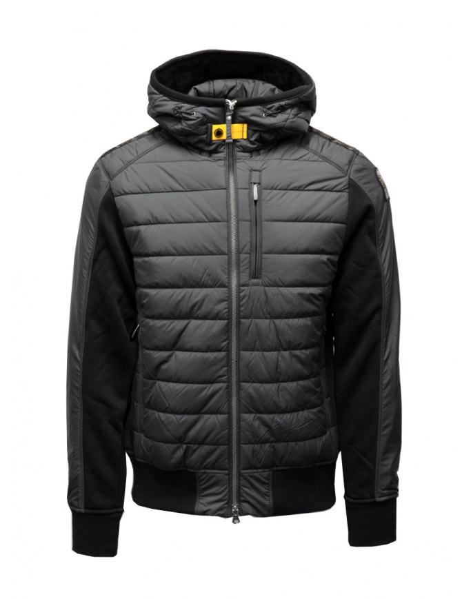 Parajumpers Gordon felpa-piumino nero con cappuccio PMHYBFP01 GORDON BLACK 541 giubbini uomo online shopping