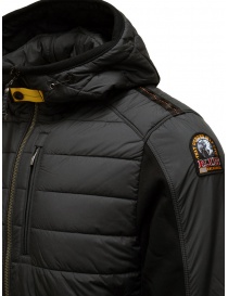 Parajumpers Gordon felpa-piumino nero con cappuccio giubbini uomo acquista online