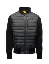 Parajumpers Elliot black padded bomber with fabric sleeves price online