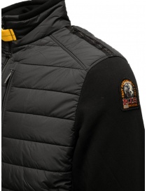 Parajumpers Elliot bomber imbottito nero con maniche in tessuto