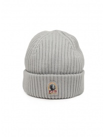 Parajumpers Rib Hat in grey wool PAACCHA02 RIB HAT LUNAR ROCK 778