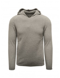 Maglia Label Under Construction backpack hooded grigia scontati online
