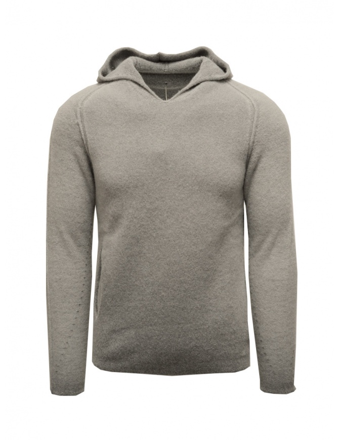 Label Under Construction backpack hooded grey sweater 22YMSW45 WA11 DD 22/00-9 men s knitwear online shopping