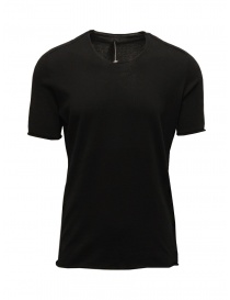 T-shirt Label Under Construction Punched Selvedge nera online