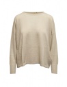 Ma'ry'ya boxy sweater in beige merino wool, silk and cashmere buy online YHK094 2 ICE