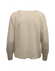 Ma'ry'ya boxy sweater in beige merino wool, silk and cashmere buy online