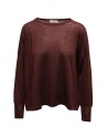Ma'ry'ya burgundy merino wool, silk and cashmere sweater buy online YHK094 8 BORDEAUX