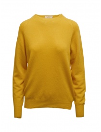 Ma'ry'ya maglia in lana merino e cashmere gialla YHK001 8 YELLOW