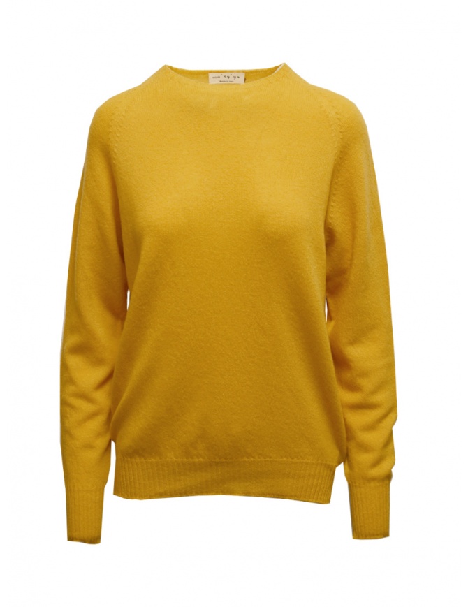 Ma'ry'ya maglia in lana merino e cashmere gialla YHK001 8 YELLOW maglieria donna online shopping