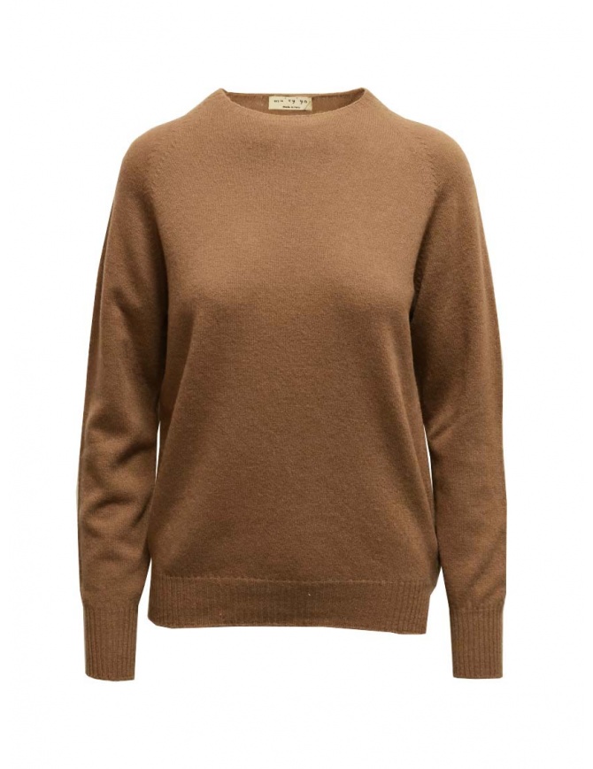 Ma'ry'ya maglia in lana merino e cashmere color cammello YHK001 7 CAMEL maglieria donna online shopping