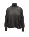 Ma'ry'ya turtleneck sweater in grey wool, silk and cashmere buy online YHK095 6 DKGREY