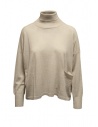 Ma'ry'ya beige boxy turtleneck sweater in wool, silk and cashmere buy online YHK095 2 ICE